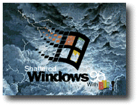 Shattered Windows 95 logo.sys