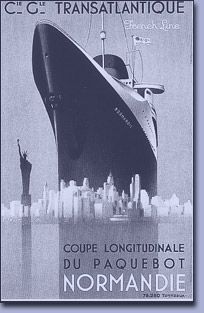 Werbeplakat der French Line, 1935 Werbeplakat der French Line, 1935