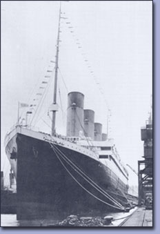Die Titanic in Southampton, 5. April 1912 Die Titanic in Southampton, 5. April 1912